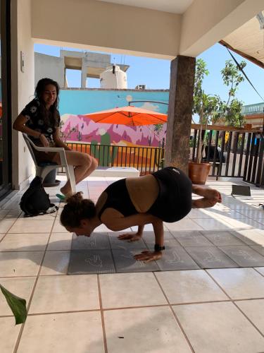 balkon/terras, Desert Heart Hostel in San José del Cabo balkon/terras, Desert Heart Hostel in San José del Cabo