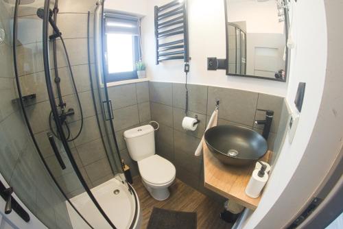 Fürdőszoba, Domek na Wzgórzu (Domek na Wzgorzu) in Uherce Mineralne Fürdőszoba, Domek na Wzgórzu (Domek na Wzgorzu) in Uherce Mineralne