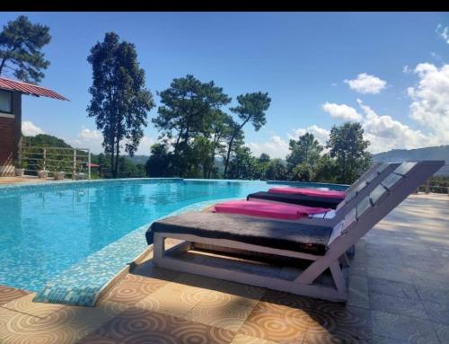 Swimming pool, Odyssey Stays Umbir, Umiam Lake in Umsning Swimming pool, Odyssey Stays Umbir, Umiam Lake in Umsning