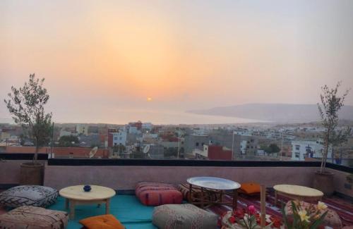 beranda/teres, Auberge RIAD DLIM Tamraght in Taghazout beranda/teres, Auberge RIAD DLIM Tamraght in Taghazout