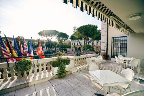 Erkély/terasz, Ambassador Palace Hotel in Udine Erkély/terasz, Ambassador Palace Hotel in Udine