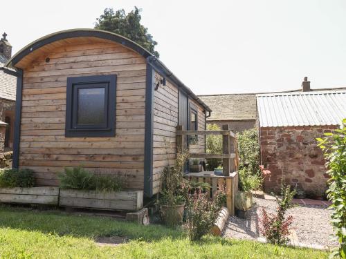 Pohled zvenku, Dunfell Shepherd's Hut in Knock Pohled zvenku, Dunfell Shepherd's Hut in Knock