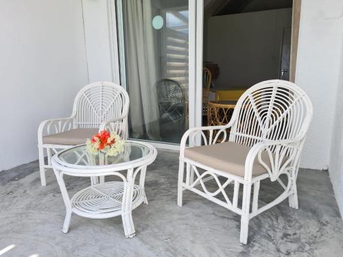 Rõdu/terrass, Le Recif Hotel Rodrigues in Rodrigues Island Rõdu/terrass, Le Recif Hotel Rodrigues in Rodrigues Island
