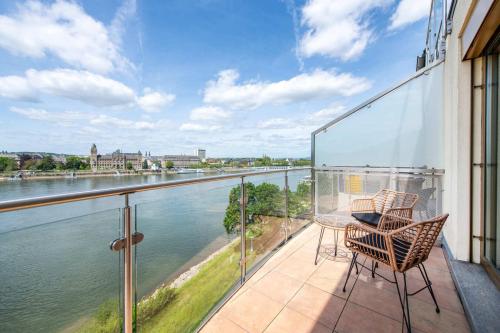 Balkon/teras, Diehls Hotel in Koblenz Balkon/teras, Diehls Hotel in Koblenz