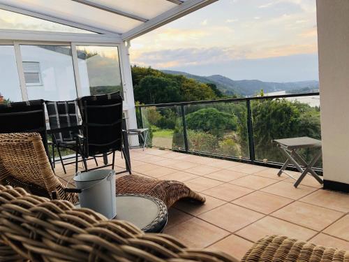 Balcony/terrace, Ferienhaus Rheinblick in Rhens Balcony/terrace, Ferienhaus Rheinblick in Rhens
