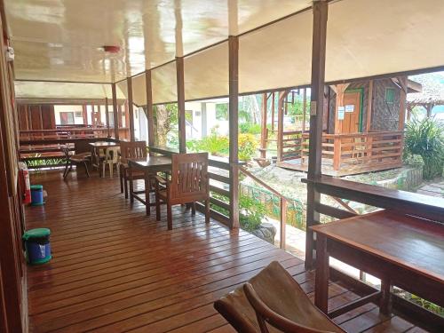 Balcony/terrace, Ausan Beach Front Cottages in San Vicente Balcony/terrace, Ausan Beach Front Cottages in San Vicente