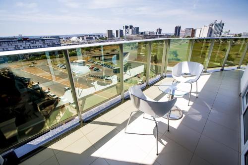 Varanda/terraço, Manhattan Plaza in Brasília Varanda/terraço, Manhattan Plaza in Brasília