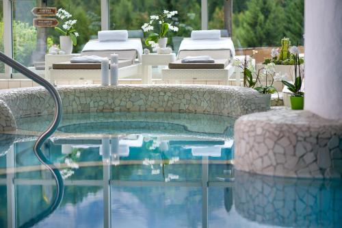Swimming pool, Bio Hotel Hermitage in Madonna di Campiglio Swimming pool, Bio Hotel Hermitage in Madonna di Campiglio