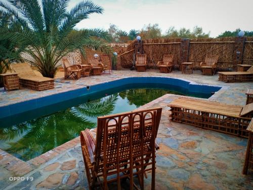 Swimming pool, Ahmed Safari Camp in Bawiti Swimming pool, Ahmed Safari Camp in Bawiti