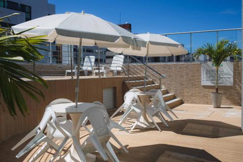 陽台/露台, 海島大亨亞酒店 (Tropico Praia Hotel) in 龐塔維爾德 陽台/露台, 海島大亨亞酒店 (Tropico Praia Hotel) in 龐塔維爾德