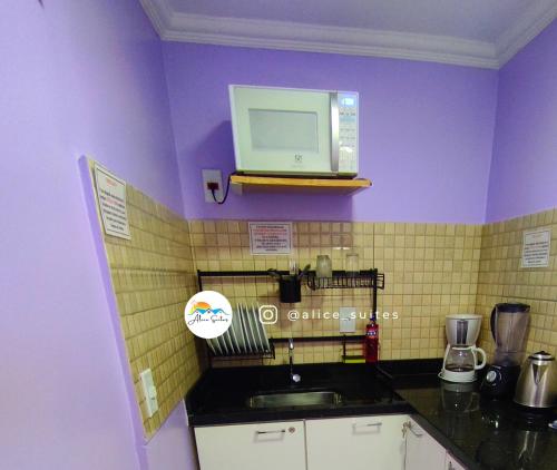 Kitchen, Alice Suites in Arraial do Cabo City Center Kitchen, Alice Suites in Arraial do Cabo City Center