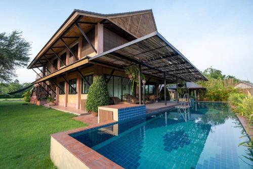 Swimming pool, Charming countryside villa with bio-pool & Sala! in Mae Jo Swimming pool, Charming countryside villa with bio-pool & Sala! in Mae Jo