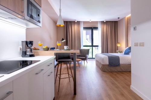 Bếp, Dauria Suites HA in Soria Bếp, Dauria Suites HA in Soria