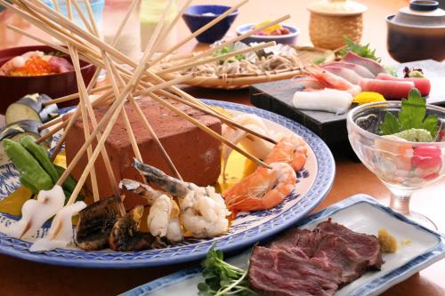 Food and beverages, Kinosaki Onsen Kawaguchiya Honkan in Toyooka Food and beverages, Kinosaki Onsen Kawaguchiya Honkan in Toyooka