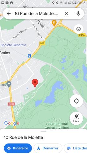 Chambre double 2, en LISIERE DE FORET in La Courneuve Chambre double 2, en LISIERE DE FORET in La Courneuve