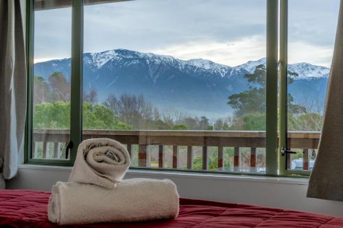 Balcony/terrace, Alpine Pacific Holiday Park in Kaikoura Balcony/terrace, Alpine Pacific Holiday Park in Kaikoura