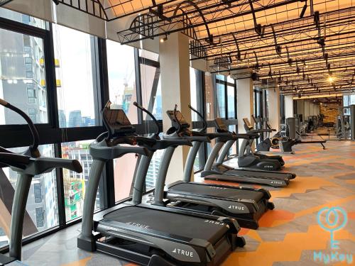 Fitness center, Scarletz Suites KLCC by Mykey Global near National Library of Malaysia Fitness center, Scarletz Suites KLCC by Mykey Global near National Library of Malaysia