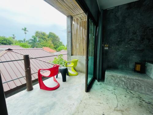 Uitzicht, The Sea Resort, Haad Rin in Ko Pha-ngan Uitzicht, The Sea Resort, Haad Rin in Ko Pha-ngan