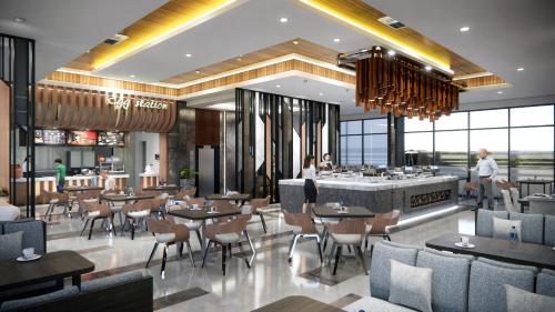 ห้องอาหาร, Hotel Santika Batam in เกาะบาตัม ห้องอาหาร, Hotel Santika Batam in เกาะบาตัม