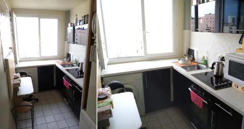 Kitchen, Paris Porte d'Italie - Chambre a louer avec parking et vue sur Paris in Le Kremlin Bicetre Kitchen, Paris Porte d'Italie - Chambre a louer avec parking et vue sur Paris in Le Kremlin Bicetre