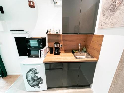 Kitchen, Studio Jungle Ludres in Ludres Kitchen, Studio Jungle Ludres in Ludres