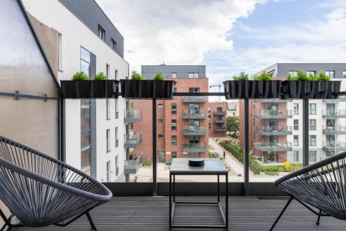 Varanda/terraço, Browar Gdański by Noclegi Renters (Browar Gdanski by Noclegi Renters) in Zaspa Varanda/terraço, Browar Gdański by Noclegi Renters (Browar Gdanski by Noclegi Renters) in Zaspa