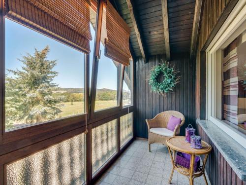 Balcony/terrace, A detached holiday home in a highly scenic area in Trierscheid Balcony/terrace, A detached holiday home in a highly scenic area in Trierscheid