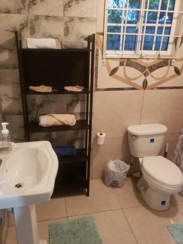 Bathroom, Grace Garden Guesthouse in Ocho Rios Bathroom, Grace Garden Guesthouse in Ocho Rios