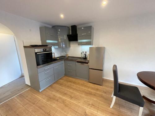 廚房, Relaxen am Waldesrand Fewo 1 in 阿爾布魯克 廚房, Relaxen am Waldesrand Fewo 1 in 阿爾布魯克