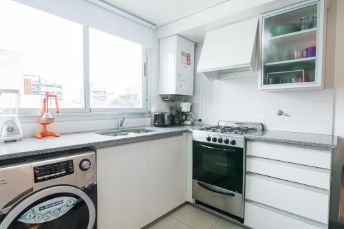 주방, Los Asturianos APART amentos 1 y 2 Mar del Plata in 마르 델 플라타 시티 센터 주방, Los Asturianos APART amentos 1 y 2 Mar del Plata in 마르 델 플라타 시티 센터