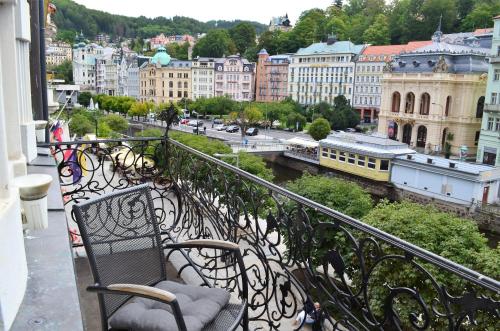 Balkong/terasse, Hotel Palacky in Karlovy Vary Balkong/terasse, Hotel Palacky in Karlovy Vary