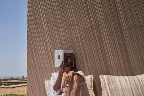 شرفة/ تراس, Under the Sun Cycladic Village in تينوس شرفة/ تراس, Under the Sun Cycladic Village in تينوس