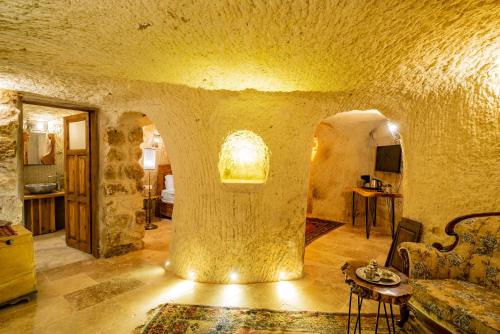 共用Lounge/電視區, 阿提拉洞穴酒店 (Atilla's Cave Hotel) in 內夫謝希爾 共用Lounge/電視區, 阿提拉洞穴酒店 (Atilla's Cave Hotel) in 內夫謝希爾