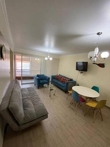صالة مشتركة/ منطقة التلفزيون, Rebeca Matte 650 a pasos del Principal Balneario in Playa Blanca صالة مشتركة/ منطقة التلفزيون, Rebeca Matte 650 a pasos del Principal Balneario in Playa Blanca