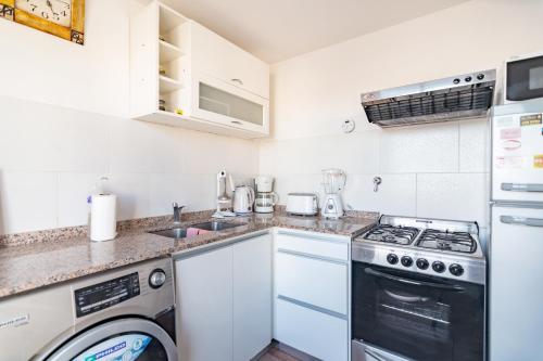 주방, Los Asturianos APART amento 3 Mar del Plata in 마르 델 플라타 시티 센터 주방, Los Asturianos APART amento 3 Mar del Plata in 마르 델 플라타 시티 센터