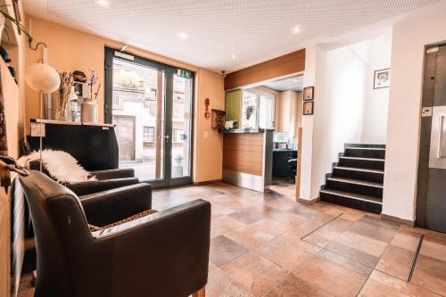 Lobby, Hotel Les Amis in Saas-Fee Lobby, Hotel Les Amis in Saas-Fee