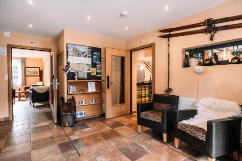 Lobby, Hotel Les Amis in Saas-Fee Lobby, Hotel Les Amis in Saas-Fee