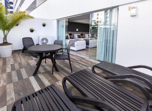 Erkély/terasz, Hotel Sibara SPA & Convencoes in Balneario Camboriu Erkély/terasz, Hotel Sibara SPA & Convencoes in Balneario Camboriu