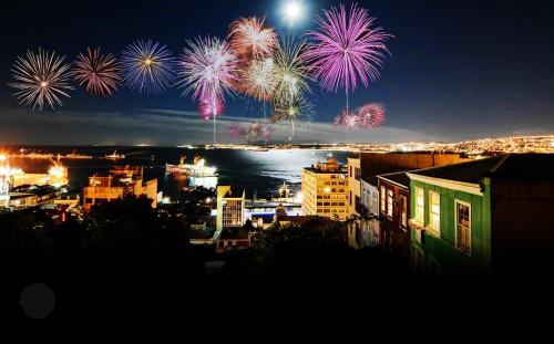Utsikt, Hotel Boutique 17 in Valparaiso Utsikt, Hotel Boutique 17 in Valparaiso