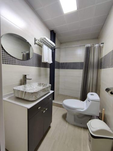 Bathroom, Kharkhorin hostel in Kharkhorin Bathroom, Kharkhorin hostel in Kharkhorin