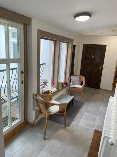 Terraza/balcón, Apartmany Zluty domecek in Trebon Terraza/balcón, Apartmany Zluty domecek in Trebon