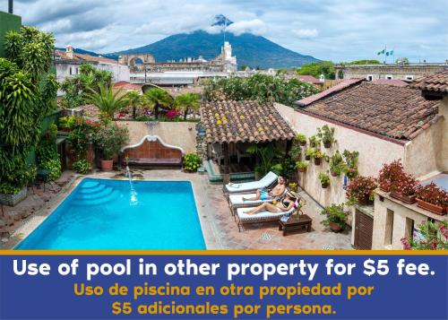 Swimming pool, Hotel Las Camelias Inn by AHS in Antigua Guatemala Swimming pool, Hotel Las Camelias Inn by AHS in Antigua Guatemala