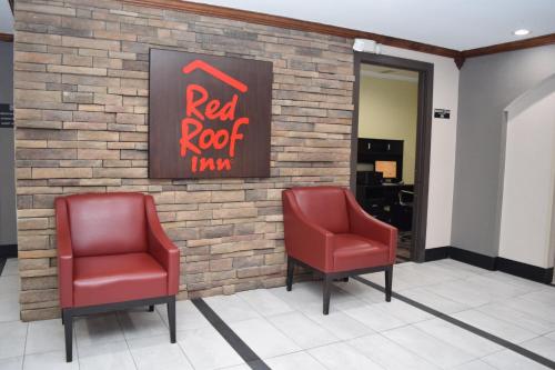 Előcsarnok, Red Roof Inn Batavia in Batavia (New York) Előcsarnok, Red Roof Inn Batavia in Batavia (New York)