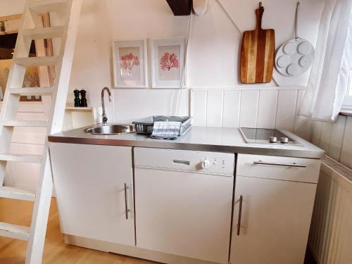 ห้องครัว, Ferienwohnung Dachstuble in เบลาบอยเรน ห้องครัว, Ferienwohnung Dachstuble in เบลาบอยเรน