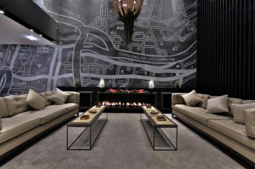 Vestíbulo, Three O Nine Hotel in Beirut City Center Vestíbulo, Three O Nine Hotel in Beirut City Center