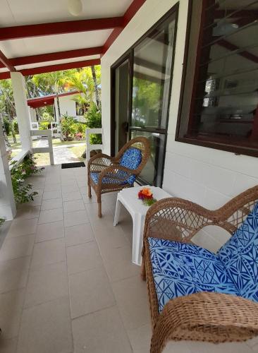 شرفة/ تراس, Reefcomber Sunset Beach in Arorangi شرفة/ تراس, Reefcomber Sunset Beach in Arorangi