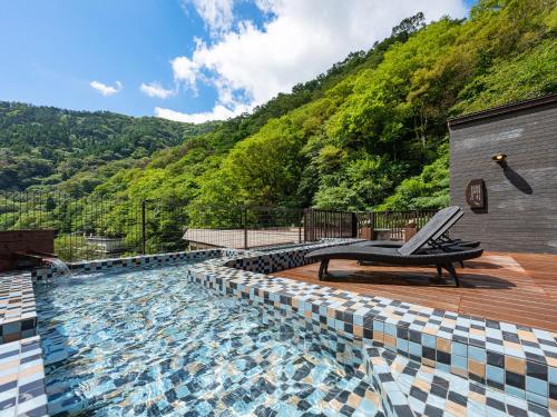 Bad in de openlucht, Hakkei in Maniwa Bad in de openlucht, Hakkei in Maniwa