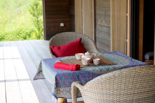 Balcony/terrace, Surya Stay スーリヤステイ in Ginoza Balcony/terrace, Surya Stay スーリヤステイ in Ginoza
