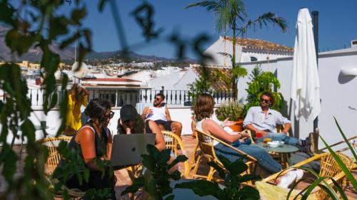 Terraza/balcón, Veranera Hostel in Estepona Terraza/balcón, Veranera Hostel in Estepona