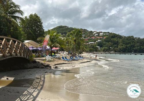 Beach, Studio situe a 30 metres de la plage Anse a l'ane in Les Trois Ilets Beach, Studio situe a 30 metres de la plage Anse a l'ane in Les Trois Ilets